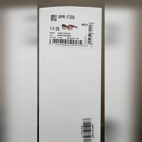 NEW Prada PR 17ZS Sunglasses Honey Tortoise Brown Gradient - Picture 7 of 7